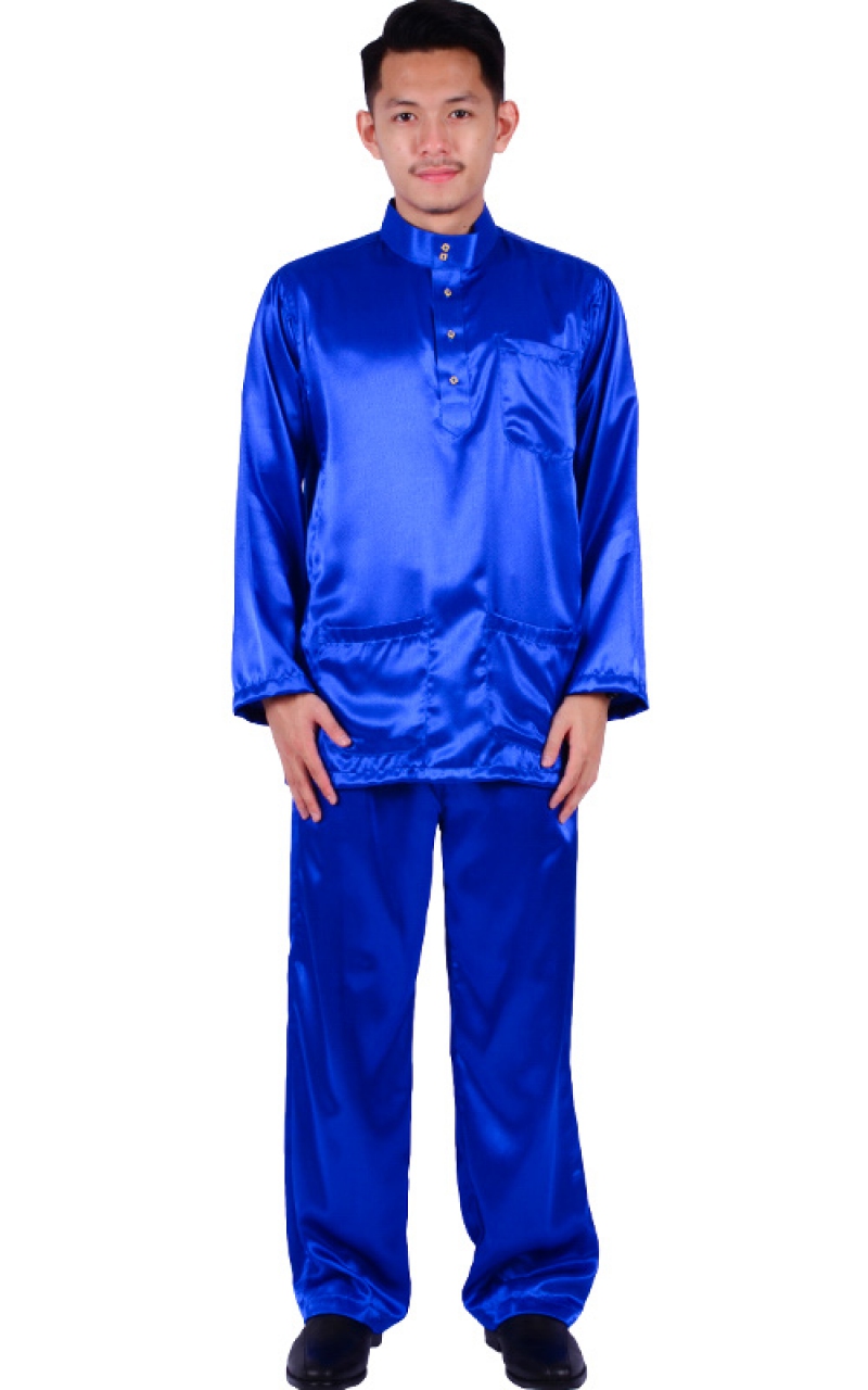  BAJU MELAYU FEZRUL BLUE Baju Melayu Men