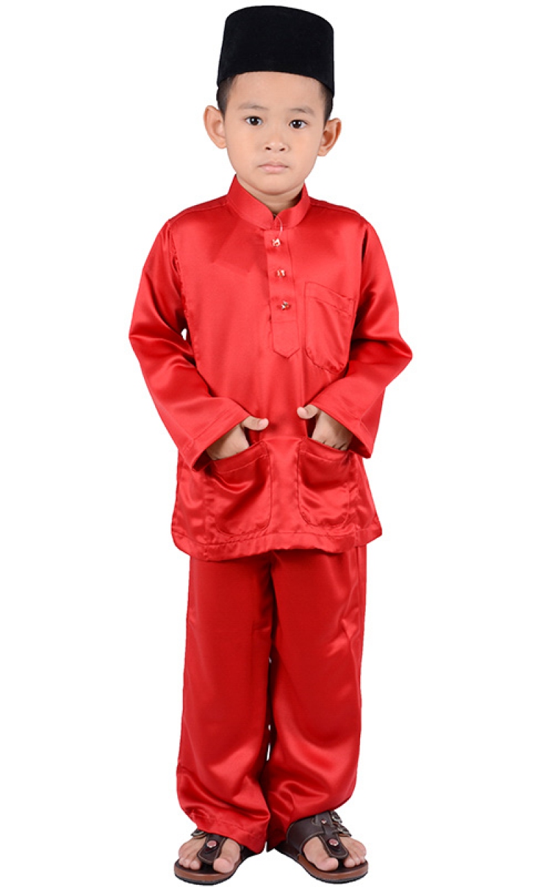  KIDS  BAJU  MELAYU  RAYYAN DEEP RED Kids  Baju  Melayu  Kids 